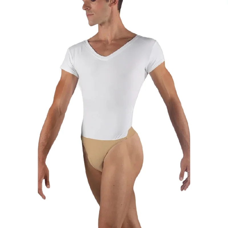 VNeckTopIronWear Moi Men's Ivan V-Neck Short Sleeve Leotard