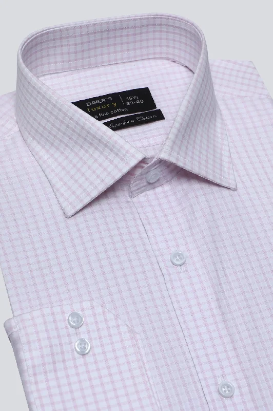 Light Pink Pin Check Formal ShirtArtist Shirts