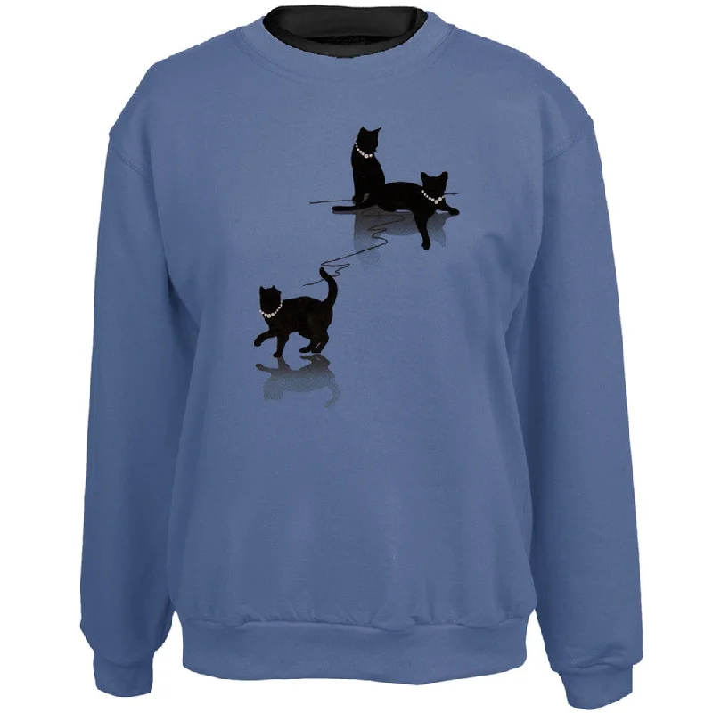 Cat Shadows Women's Crew Neck SweatshirtCrewnecktrend