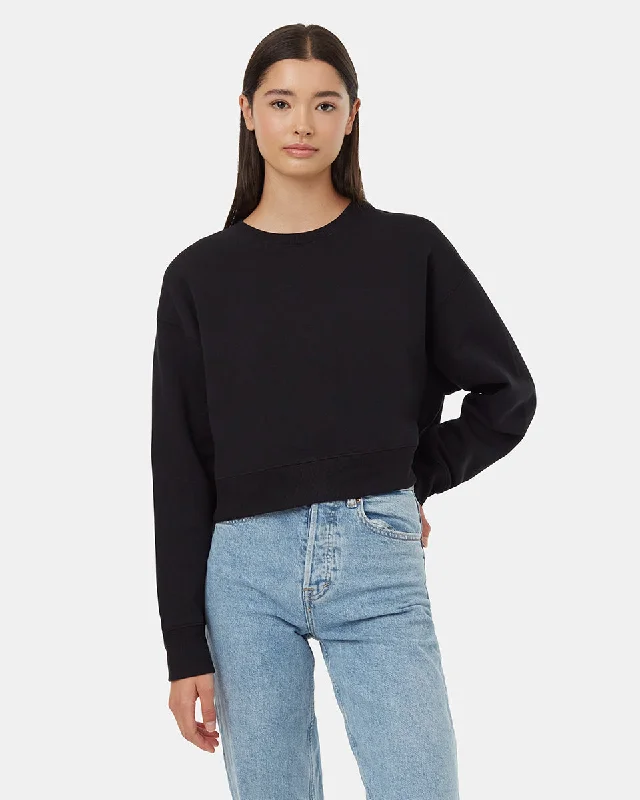 TreeFleece Oversized Cropped CrewCrewneckcraft