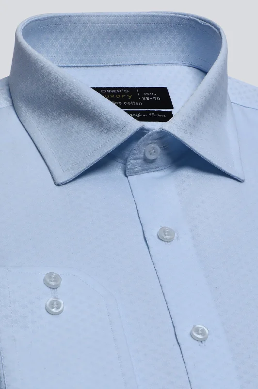 White Self Formal ShirtFormal Shirts