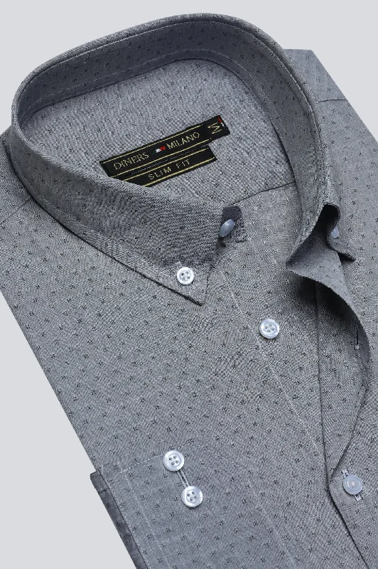 Grey Texture Casual Milano ShirtFloral Shirts