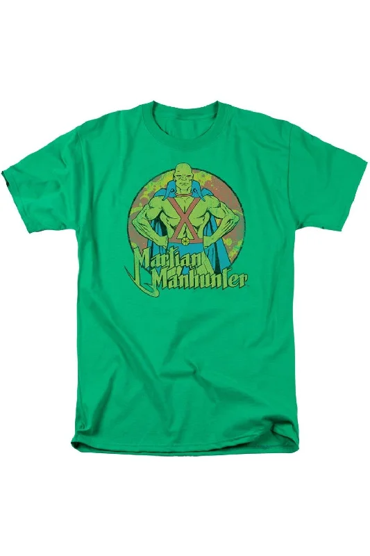 DC Comics Martian Manhunter Short Sleeve Adult Tee / T-ShirtHunting Short Sleeve Tops