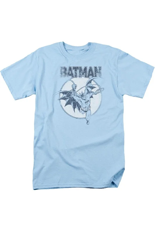 Batman Swinging Bat Short Sleeve Adult Tee / T-ShirtHemp Short Sleeve Tops