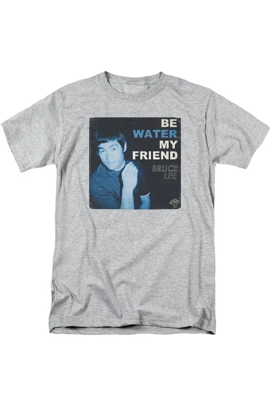 Bruce Lee Water Short Sleeve Adult Tee / T-ShirtMetallic Short Sleeve Tops