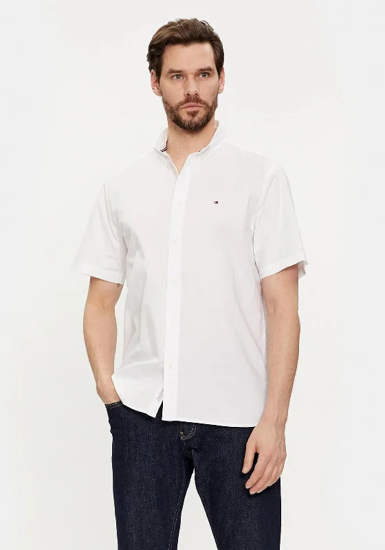 Tommy Hilfiger 1985 Flex Oxford Shirt, WhiteCompression Shirts