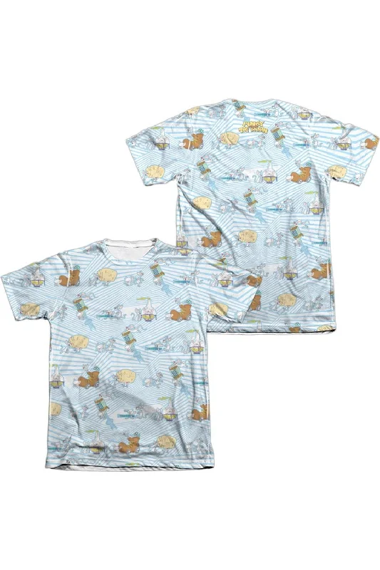 Animaniacs Experiments (Front/Back Print) Adult Poly/Cotton Short Sleeve Tee / T-ShirtFormal Short Sleeve Tops