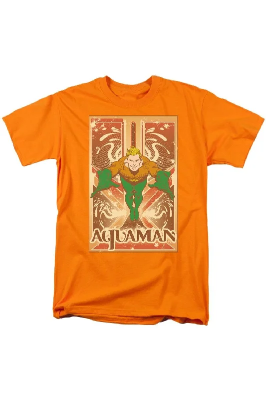 DC Comics Aquaman Aquaman Short Sleeve Adult Tee / T-ShirtWaterproof Short Sleeve Tops