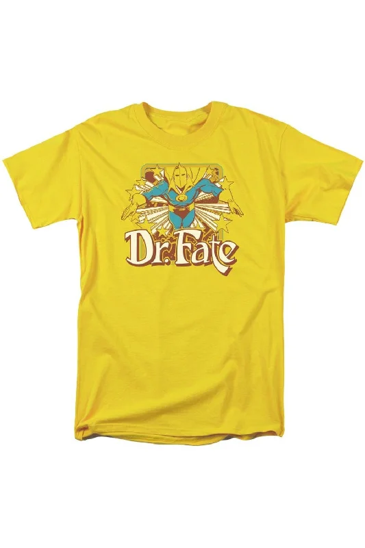 DC Comics Dr Fate Stars Short Sleeve Adult Tee / T-ShirtYoga Short Sleeve Tops