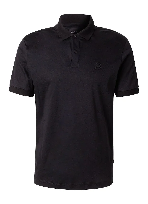 Hugo Boss Men's Parlay 1895 Short Sleeve Polo, BlackLounge Short Sleeve Tops