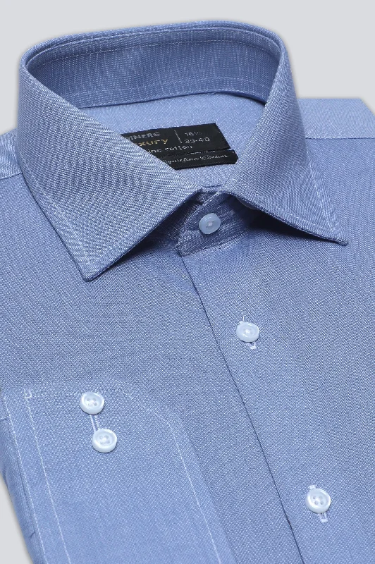 Light Blue Self Formal ShirtLimited Edition Shirts