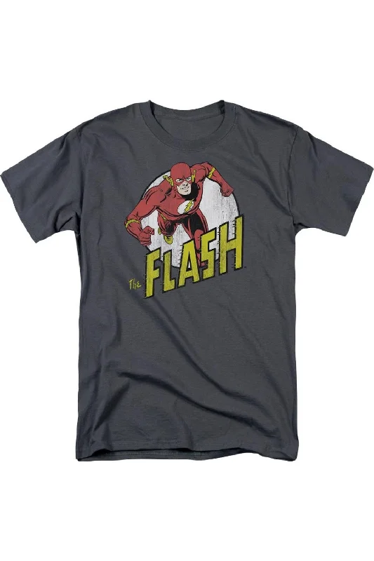 DC Comics Flash Run Flash Run Short Sleeve Adult Tee / T-ShirtMetallic Short Sleeve Tops