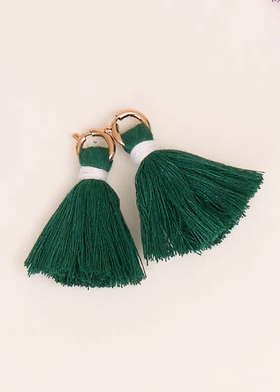 Green Game Day Tassel Set