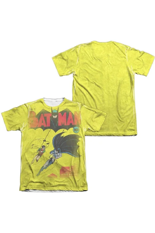 DC Comics Batman Number One (Front/Back Print) Adult 65/35 Poly/Cotton Short Sleeve Tee / T-ShirtCollege Short Sleeve Tops