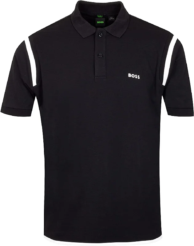 Hugo Boss Men's Pirax 1 Short Sleeve Polo, BlackTravel Short Sleeve Tops