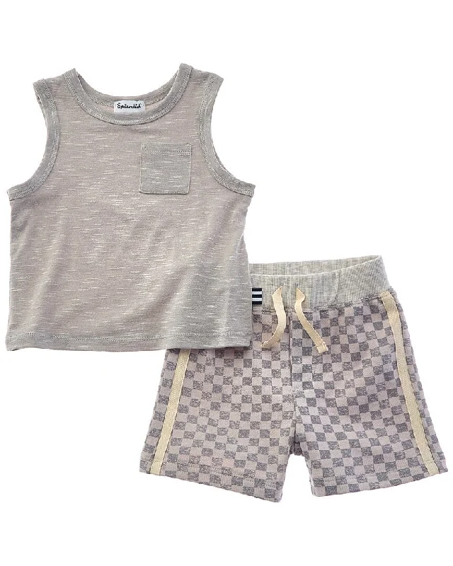 Splendid 2pc Day At The Beach Tank & Short SetPerformance vest