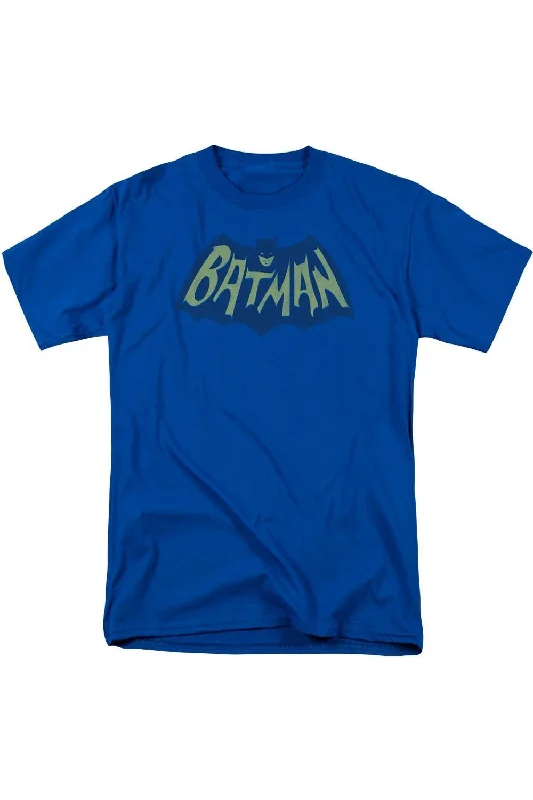 Batman Show Bat Logo Short Sleeve Adult Tee / T-ShirtMetallic Short Sleeve Tops