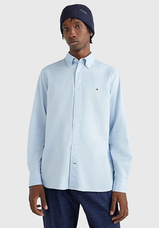 Tommy Hilfiger Core Flex Poplin Shirt, Calm BlueHunting Shirts