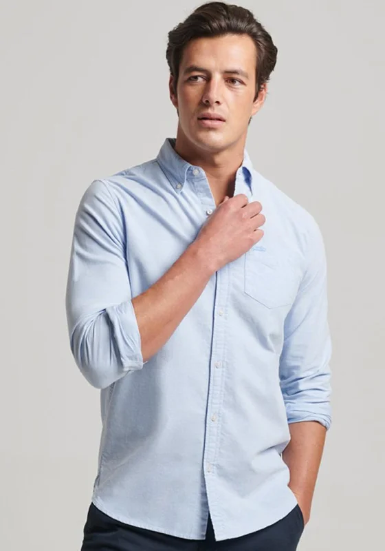 Superdry Cotton Oxford Shirt, Royal BlueMesh Shirts