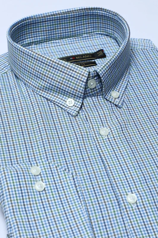 Multicolor Pin Check Casual Milano ShirtFestival Shirts