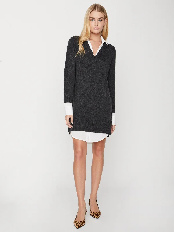 VNeckTopQuasarThe Looker Layered V-Neck Dress