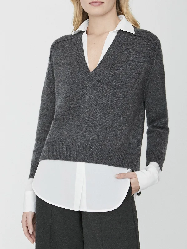 VNeckTopShiftThe Alum V-Neck Layered Looker