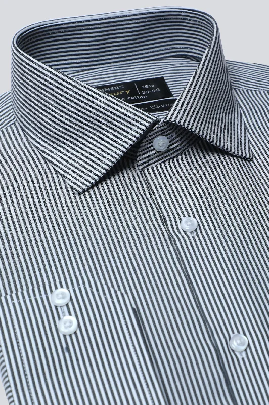 Grey Stripe Formal ShirtFishing Shirts