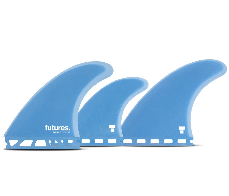 Futures Twiggy Step Up Tri/Quad Fin Set-Royal/Blue-Large