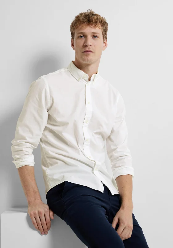 Selected Homme Rick Poplin Shirt, WhiteGym Shirts