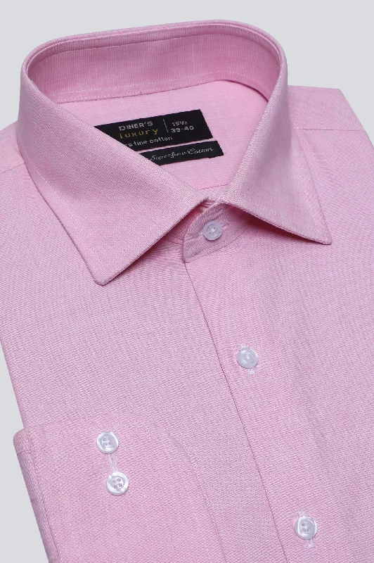 Light Pink Self Formal ShirtCultural Shirts