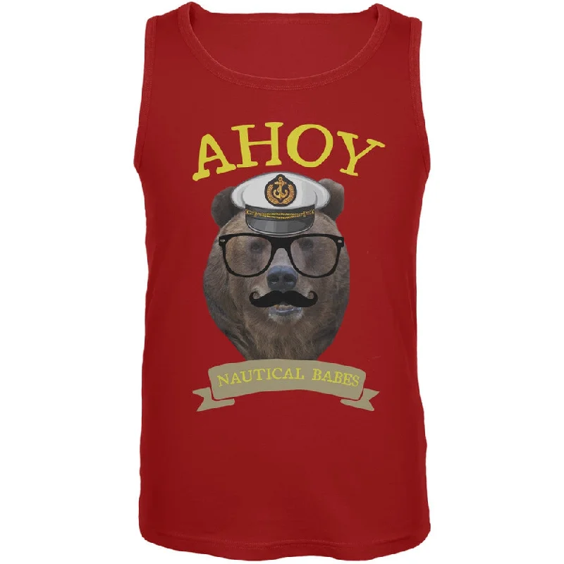 Ahoy Nautical Babes Tank TopRunning tee