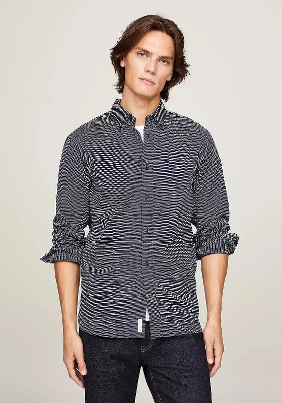 Tommy Hilfiger Flex Mini Geo Print Shirt, Carbon NavyHiking Shirts