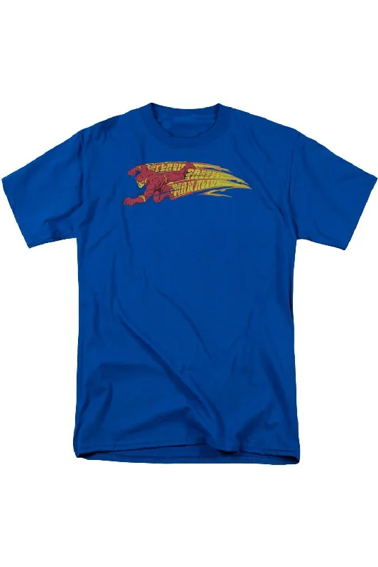 DC Comics Flash Fastest Man Alive Short Sleeve Adult Tee / T-ShirtPlush Short Sleeve Tops