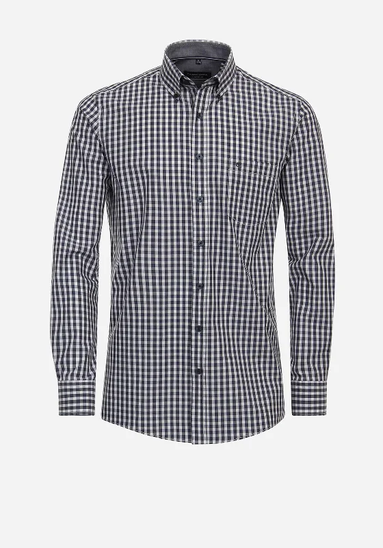 Casa Moda Gingham Shirt, NavyBand Merch Shirts