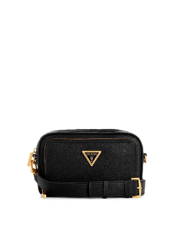 Black Cosette Camera Crossbody Bag