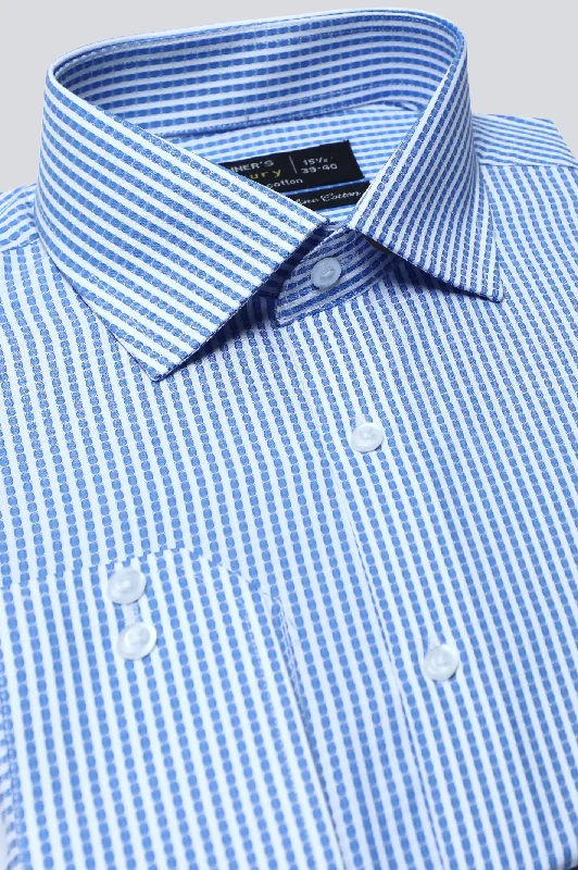 Blue Texture Formal ShirtSkateboard Shirts