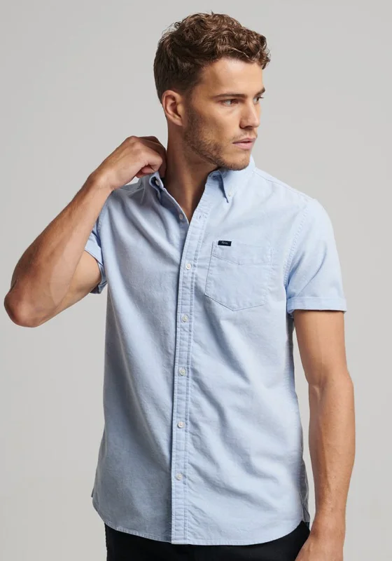 Superdry Vintage Oxford Shirt, Classic BlueMetallic Shirts