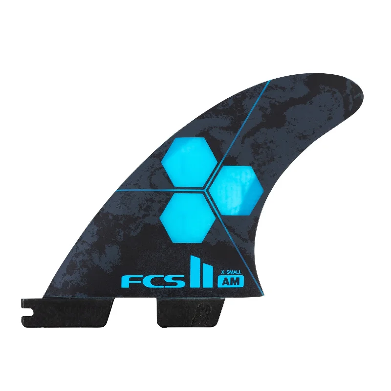 FCS Al Merrick AM PC Tri Fin Set-Cyan-X-Small