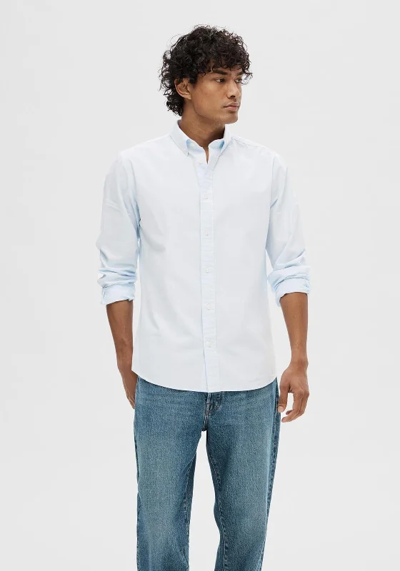 Selected Homme Rick Poplin Shirt, Light BlueRunning Shirts